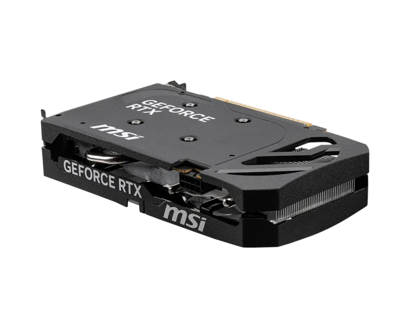 MSI SHADOW 2X OC GeForce RTX 5060 8GB Black/Silver – NVIDIA Next-Gen GPU, 8GB GDDR6, Boost Clock up to 2550 MHz, Dual-Fan SHADOW 2X Cooling, Factory Overclock, Ray Tracing & DLSS, PCIe 4.0, HDMI/DP Outputs, 197 mm - Gallery Image