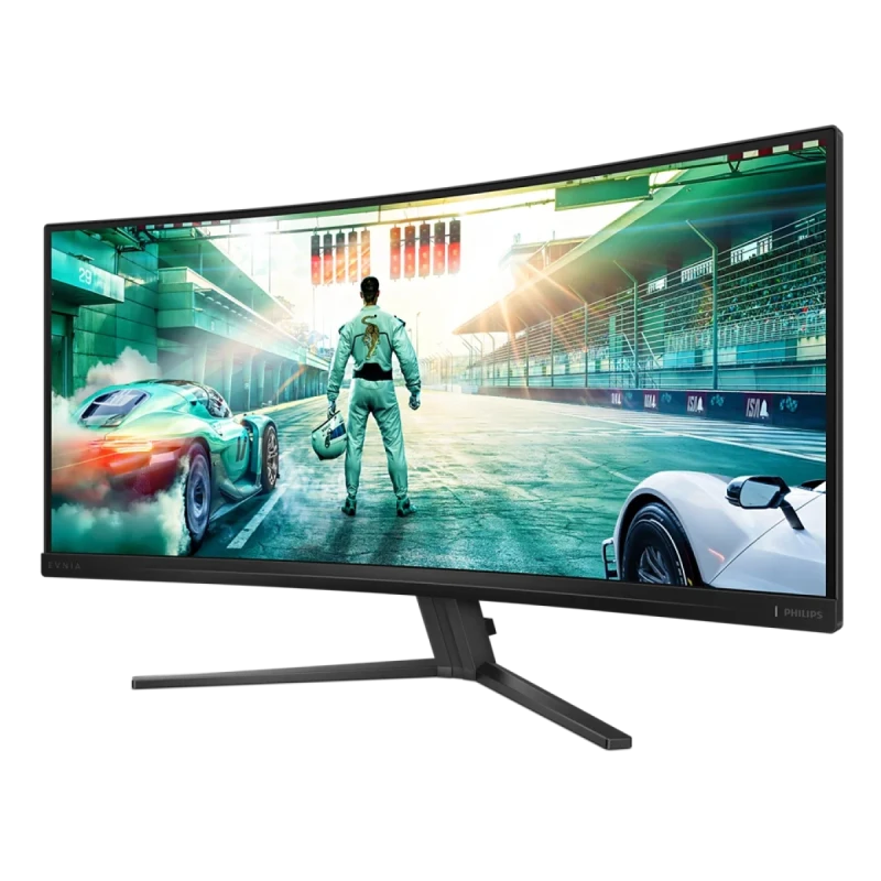 Philips Evnia 34M2C3500L 34" UWQHD 3440x1440 VA Curved Gaming Monitor - 180Hz Refresh Rate, 0.5ms MPRT Response Time, AMD FreeSync Premium, HDR10, 1500R Curvature, Low Input Lag, SmartImage Game Modes, HDMI DisplayPort, Flicker-Free Low Blue Light - Gallery Image