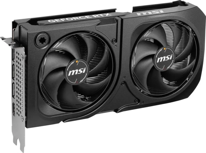 MSI SHADOW 2X OC PLUS GeForce RTX 5060 Ti 16GB – NVIDIA Next-Gen GPU, 16GB GDDR6, Boost Clock up to 2650 MHz, Dual-Fan SHADOW Cooling, Factory Overclock, Ray Tracing & DLSS, PCIe 4.0, HDMI/DP Outputs, 226 mm - Gallery Image