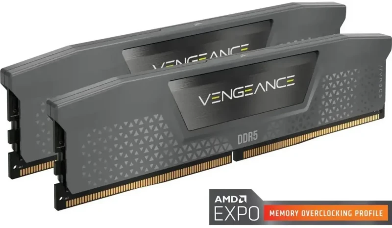 Corsair Vengeance 96 GB - 2 x 48GB, DDR5 288-pin DIMM, 6000MT/s, CL36, Black color - Gallery Image