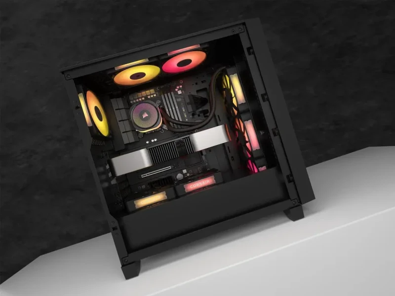 Corsair iCUE LINK TITAN 360 RX RGB 360 mm AIO Liquid CPU Cooler – FlowDrive Pump with Three-Phase Motor, 3x RX120 RGB PWM Fans (300–2100 RPM, 73.5 CFM), Aluminum Radiator (396x120x27 mm), iCUE LINK Single-Cable Control, Copper Cold Plate, Intel LGA1851/1700 & AMD AM5/AM4 Support, Black/White Options - Gallery Image