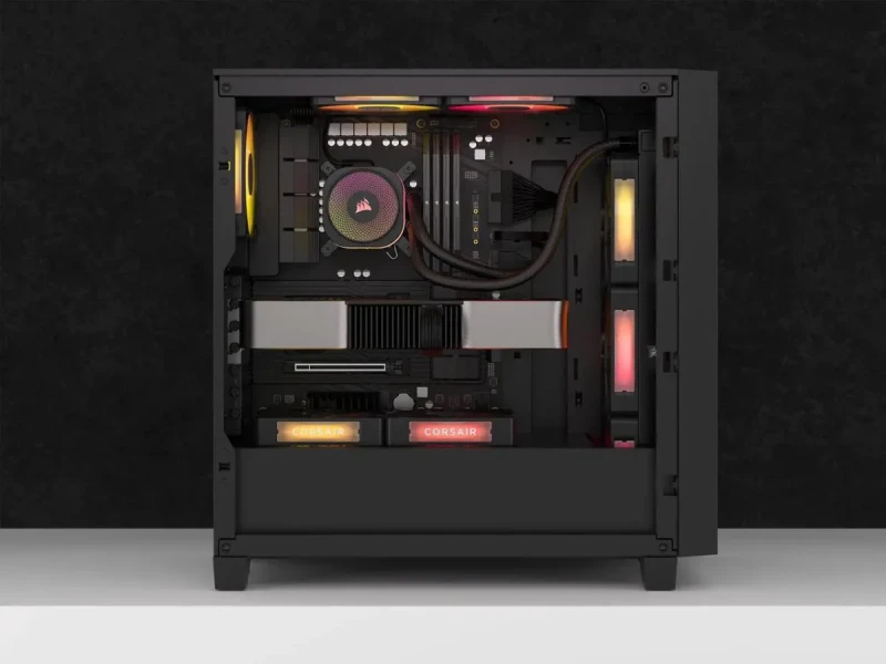 Corsair iCUE LINK TITAN 360 RX RGB 360 mm AIO Liquid CPU Cooler – FlowDrive Pump with Three-Phase Motor, 3x RX120 RGB PWM Fans (300–2100 RPM, 73.5 CFM), Aluminum Radiator (396x120x27 mm), iCUE LINK Single-Cable Control, Copper Cold Plate, Intel LGA1851/1700 & AMD AM5/AM4 Support, Black/White Options - Gallery Image