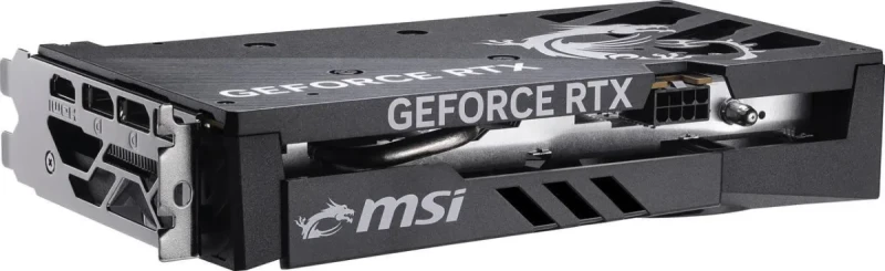 MSI GAMING OC GeForce RTX 5050 8GB Black 202 mm Graphics Card – NVIDIA GeForce RTX 5050 GPU, 2560 CUDA Cores, 8 GB GDDR6 128-bit Memory, PCIe 5.0 x16 (uses x8), Boost ~2632 MHz, MSI TWIN FROZR 10 Dual-Fan Cooling, 1x HDMI 2.1b & 3x DisplayPort 2.1b, 130 W, Compact Full-Height Design for 1080p/1440p Gaming - Gallery Image