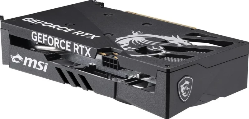 MSI GAMING OC GeForce RTX 5050 8GB Black 202 mm Graphics Card – NVIDIA GeForce RTX 5050 GPU, 2560 CUDA Cores, 8 GB GDDR6 128-bit Memory, PCIe 5.0 x16 (uses x8), Boost ~2632 MHz, MSI TWIN FROZR 10 Dual-Fan Cooling, 1x HDMI 2.1b & 3x DisplayPort 2.1b, 130 W, Compact Full-Height Design for 1080p/1440p Gaming - Gallery Image