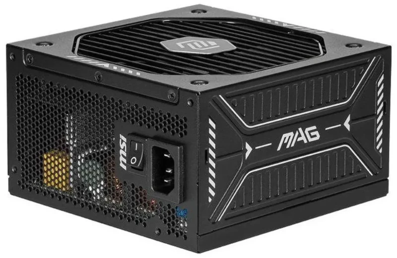 MSI MAG A750GLS PCIE5 750W Fully Modular ATX 3.1 Power Supply - 80 Plus Gold Certified, PCIe 5.1 Ready, Native 12V-2x6 GPU Cable, Compact Design, Low-Noise Cooling Fan, Embossed Sleeved Cables, Industrial-Grade Capacitors, 10-Year Warranty, Black - Gallery Image