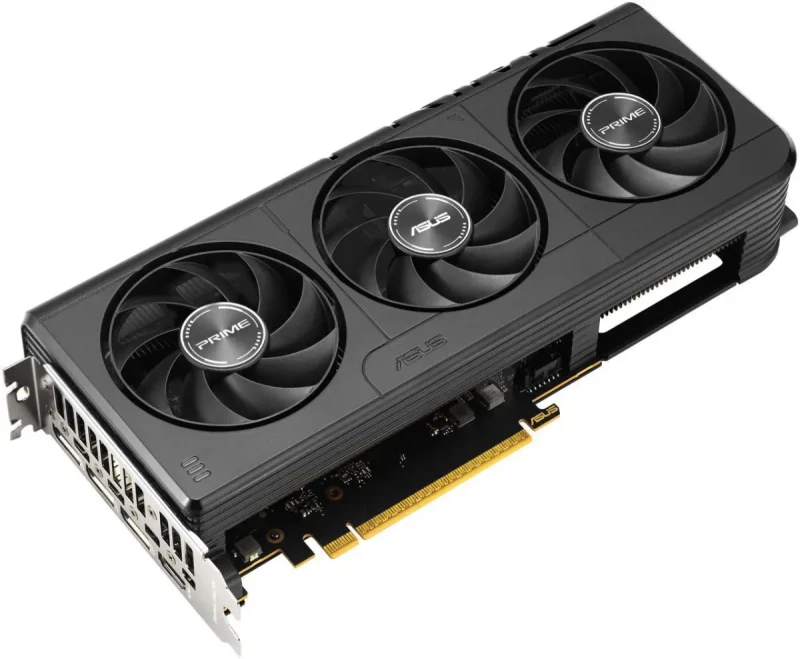 ASUS PRIME GeForce RTX 5060 8GB Black – NVIDIA Next-Gen GPU, 8GB GDDR6, Boost Clock up to 2550 MHz, Triple-Fan PRIME Cooling, Factory Overclock, Ray Tracing & DLSS, PCIe 4.0, HDMI/DP Outputs, 268 mm - Gallery Image