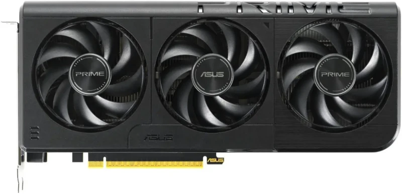 ASUS PRIME GeForce RTX 5060 8GB Black – NVIDIA Next-Gen GPU, 8GB GDDR6, Boost Clock up to 2550 MHz, Triple-Fan PRIME Cooling, Factory Overclock, Ray Tracing & DLSS, PCIe 4.0, HDMI/DP Outputs, 268 mm - Gallery Image