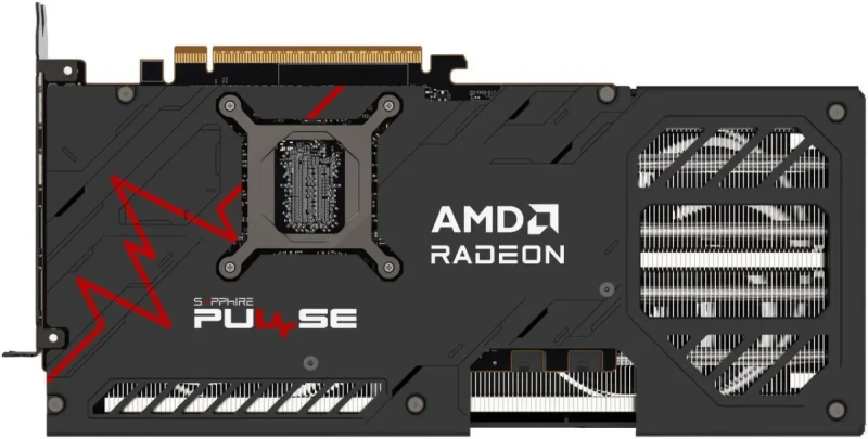 Sapphire PULSE Radeon RX 9070 16GB – AMD RDNA GPU, 16GB GDDR6, Boost Clock up to 2700 MHz, Dual-Fan PULSE Cooling, High-Performance Gaming Graphics Card, PCIe Interface, HDMI/DisplayPort Outputs, 280 mm Length - Gallery Image