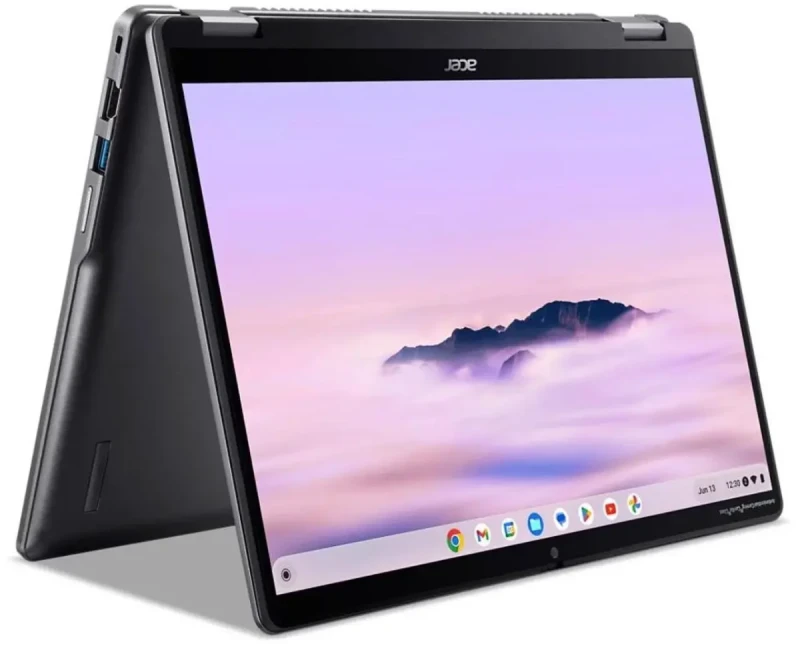 Acer Chromebook Plus Spin 514 2-in-1 Laptop - Intel Core i5-1334U, 8GB DDR5 RAM, 512GB SSD, 14" WUXGA IPS Touchscreen, 100% sRGB, Backlit Keyboard, USB-C Fast Charging, ChromeOS, Google AI - Gallery Image