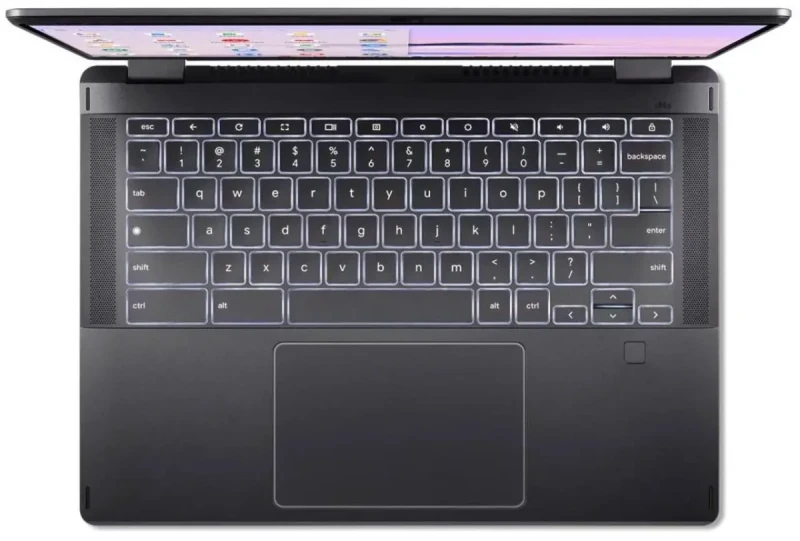 Acer Chromebook Plus Spin 514 2-in-1 Laptop - Intel Core i5-1334U, 8GB DDR5 RAM, 512GB SSD, 14" WUXGA IPS Touchscreen, 100% sRGB, Backlit Keyboard, USB-C Fast Charging, ChromeOS, Google AI - Gallery Image