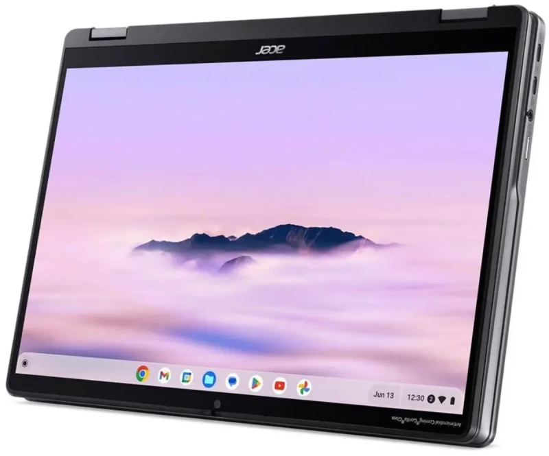 Acer Chromebook Plus Spin 514 2-in-1 Laptop - Intel Core i5-1334U, 8GB DDR5 RAM, 512GB SSD, 14" WUXGA IPS Touchscreen, 100% sRGB, Backlit Keyboard, USB-C Fast Charging, ChromeOS, Google AI - Gallery Image
