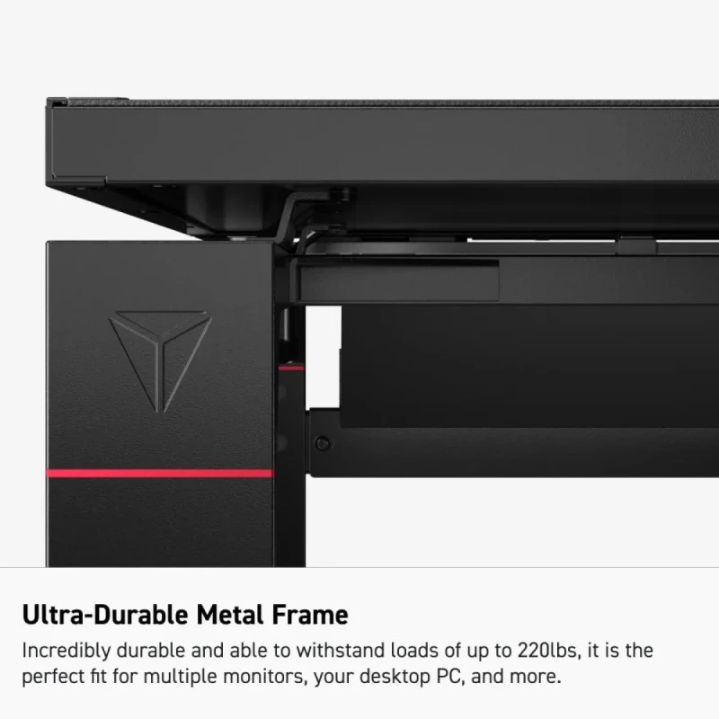 Secretlab MAGNUS Metal Desk MAGBDL15S-BLACK - Black Metal Gaming Desk, Magnetic Cable Management, Black MAGPAD Faux Leather Desk Mat, 150cm x 70cm - Gallery Image