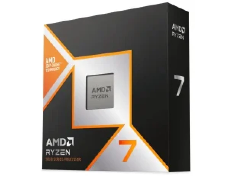 AMD Ryzen 7 9800X3D 8-Core 16-Thread Desktop Gaming Processor - Zen 5, 4.7GHz Base Up to 5.2GHz Boost, 96MB 3D V-Cache, 120W TDP, AM5 Socket, Fully Unlocked - Gallery Image