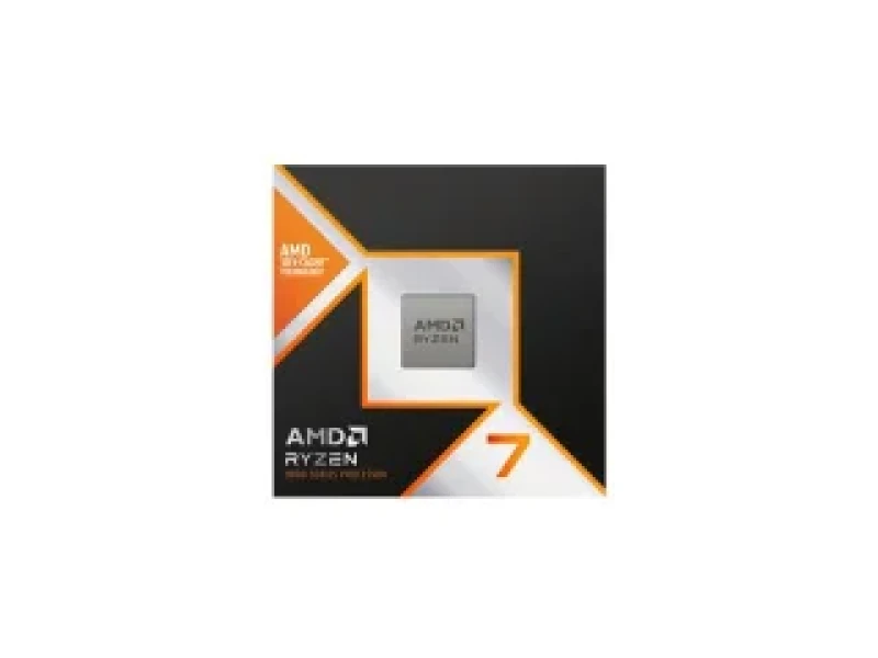 AMD Ryzen 7 9800X3D 8-Core 16-Thread Desktop Gaming Processor - Zen 5, 4.7GHz Base Up to 5.2GHz Boost, 96MB 3D V-Cache, 120W TDP, AM5 Socket, Fully Unlocked - Gallery Image