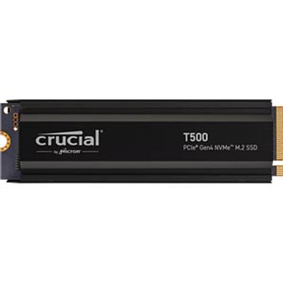 Crucial T500 PCIe 4.0 NVMe M.2 SSD, heatsink, 1 TB