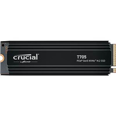 Crucial T705 PCIe 5.0 NVMe M.2 SSD, heatsink, 1 TB