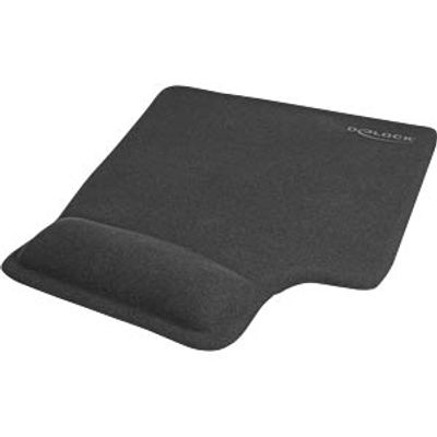 DELOCK 12111 - Mouse pad with wrist rest, for left-handers