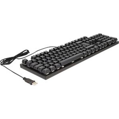 DELOCK Gaming keyboard, USB, RGB
