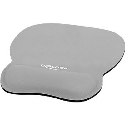 DELOCK 12698 - Ergonomic Mouse pad with Wrist Rest grey 245 x 206 mm