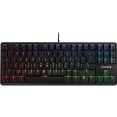 CHERRY Keyboard, USB, black, RGB, US-International