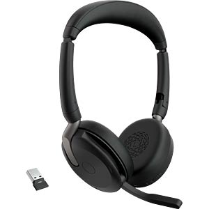 Jabra Headset, Evolve2 65 Flex, USB-A UC, charging pad