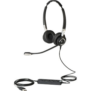Jabra Headset, USB, Stereo, UC Biz 2400 II MS