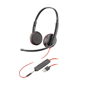 POLY Headset, USB/jack, stereo, Blackwire C3225, bulk