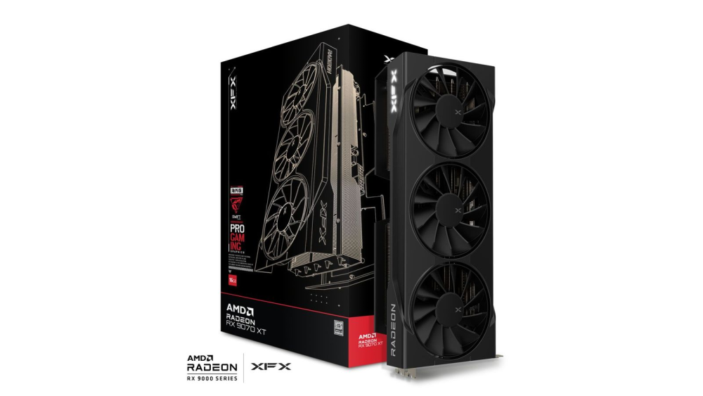 XFX Swift Radeon RX 9070XT Triple Fan Gaming Edition