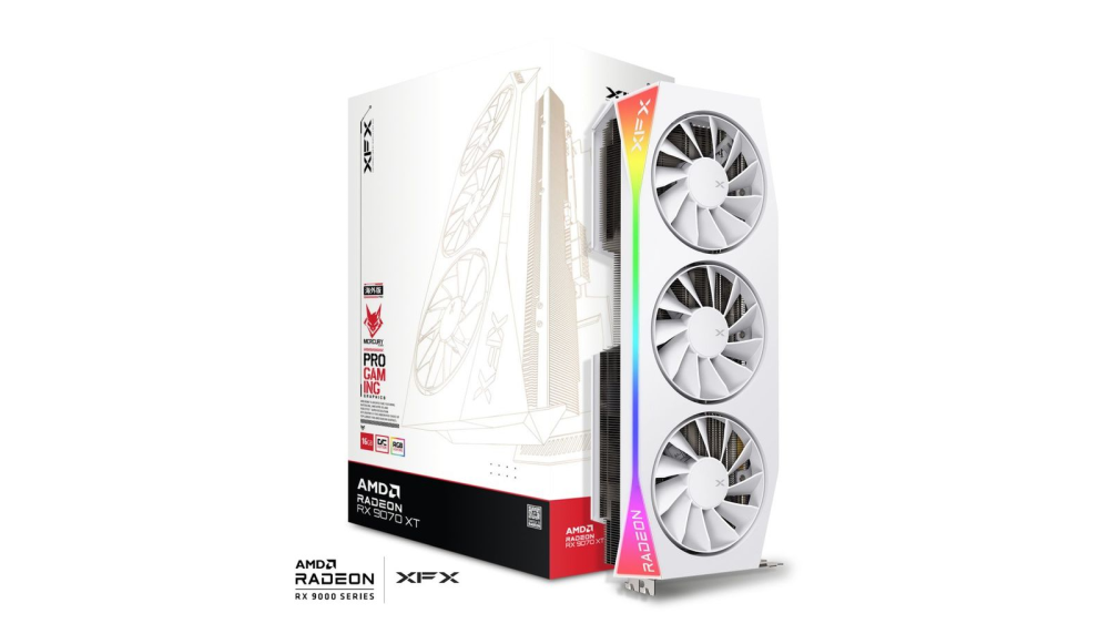 XFX Mercury Radeon RX 9070XT OC White Gaming Edition