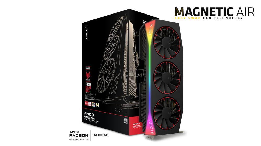 XFX Mercury Radeon RX 9070XT OC Magnetic Air Edition