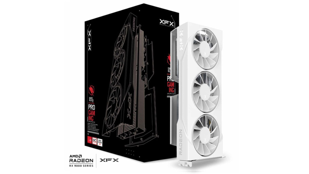 XFX RX 9060XT Swift Triple Fan OC White 16 GB