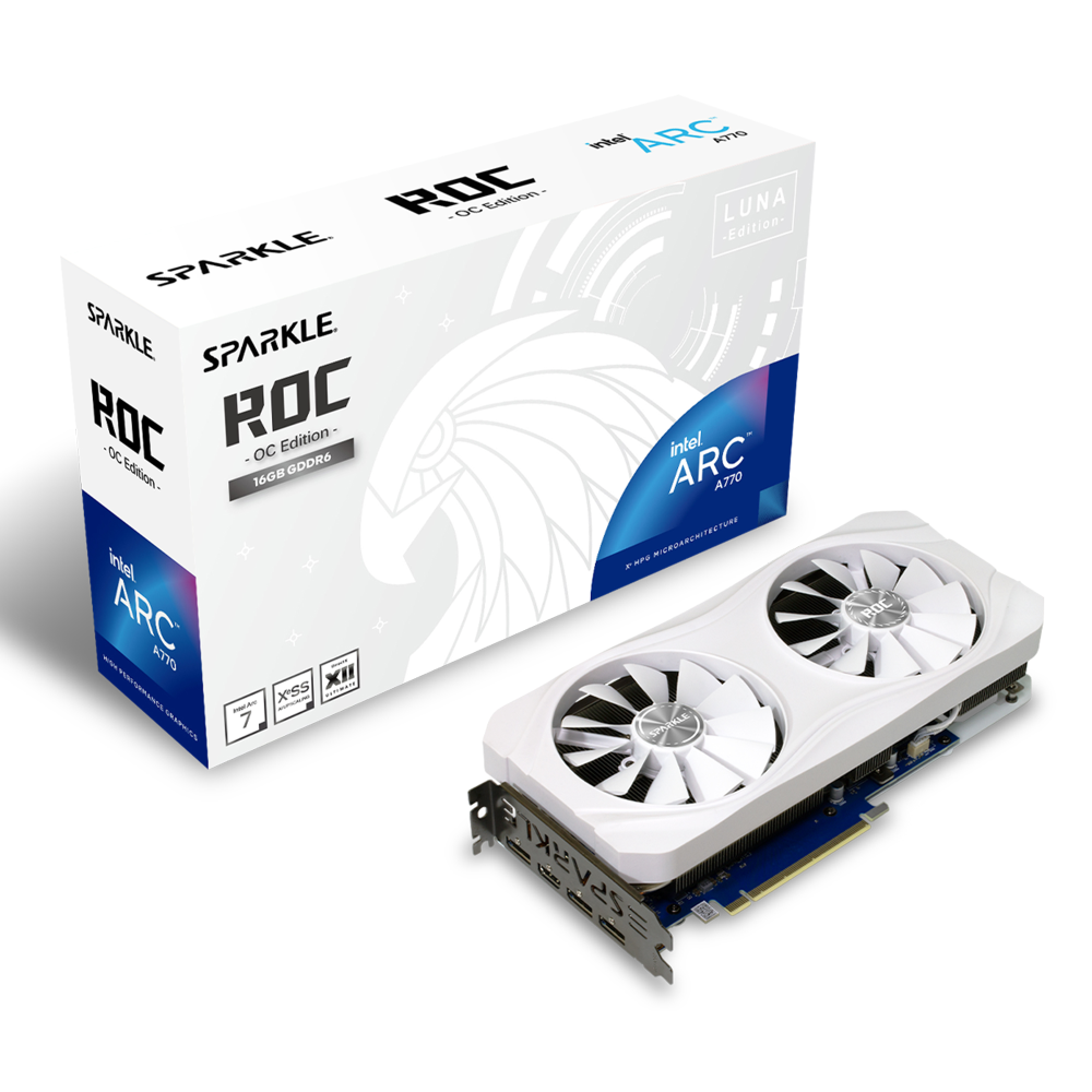 SPARKLE Intel Arc A770 ROC LUNA OC Edition 16 GB