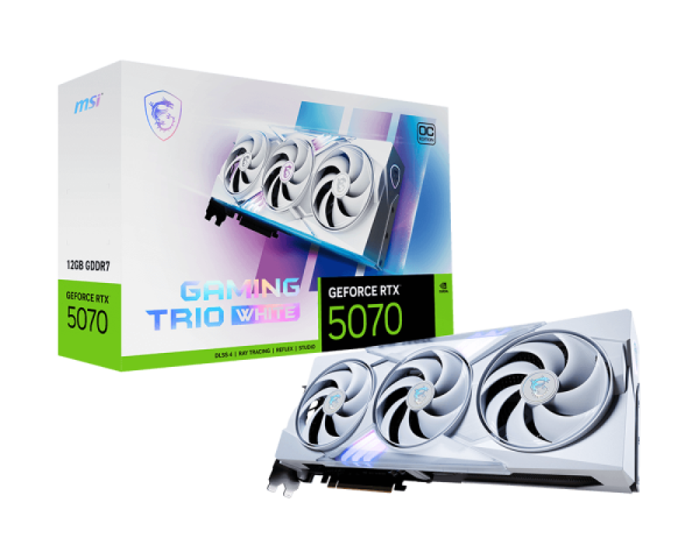 MSI GeForce RTX 5070 12G GAMING TRIO OC WHITE
