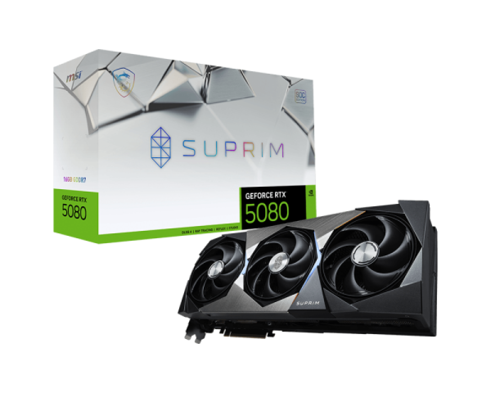 MSI GeForce RTX 5080 16 G SUPRIM SOC