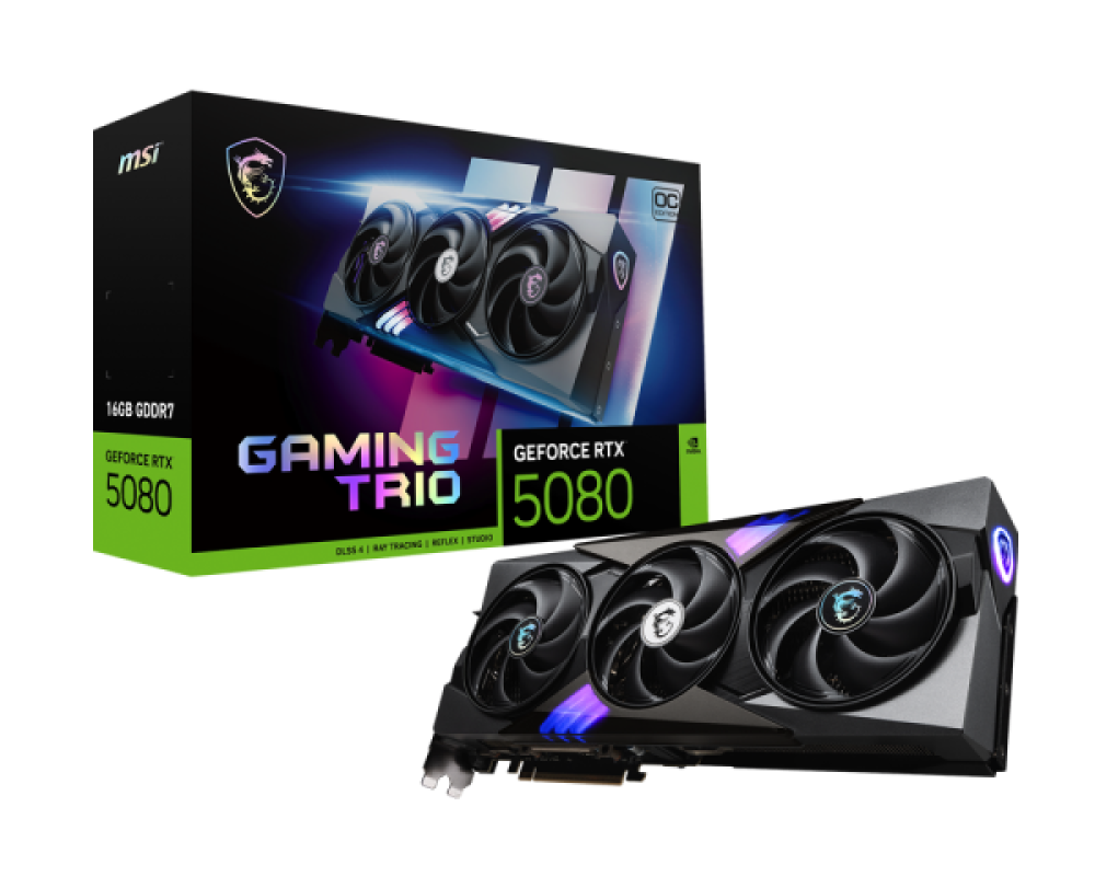 MSI RTX 5080 GAMING TRIO OC 16 GB