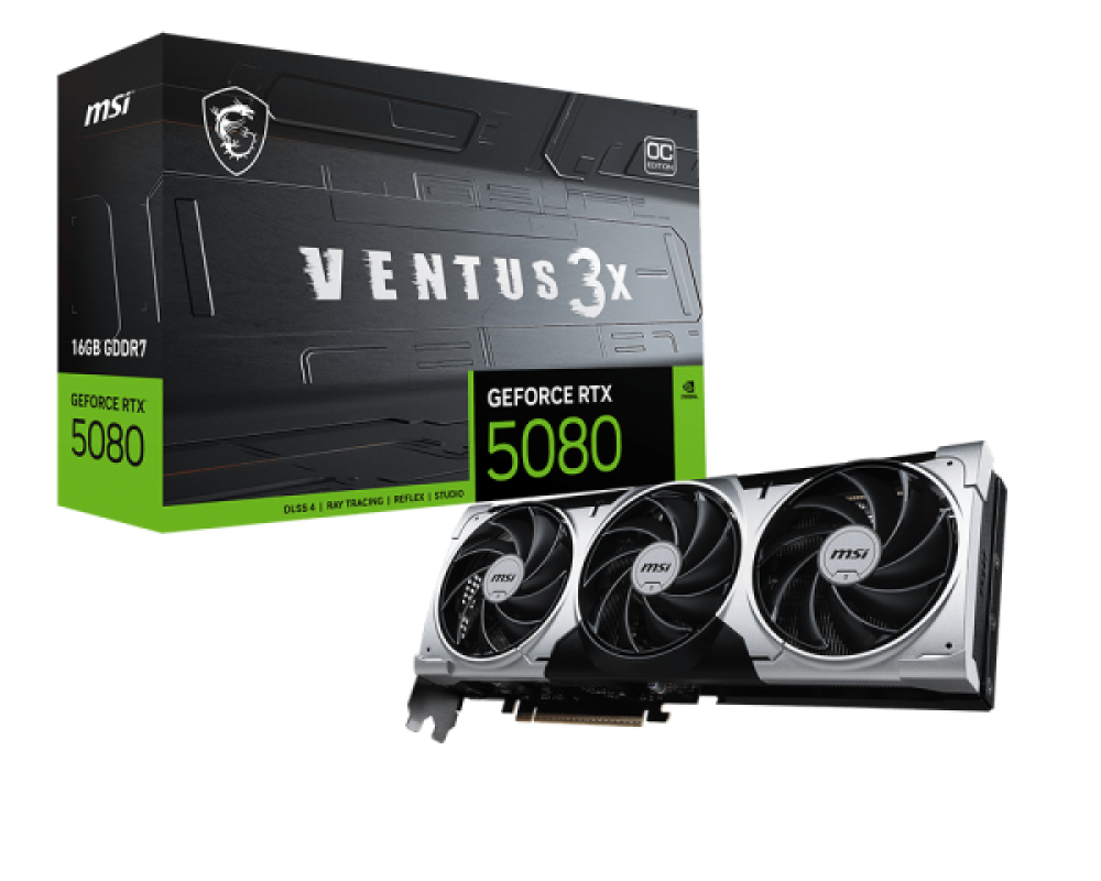 MSI GeForce RTX 5080 16G VENTUS 3X OC Plus