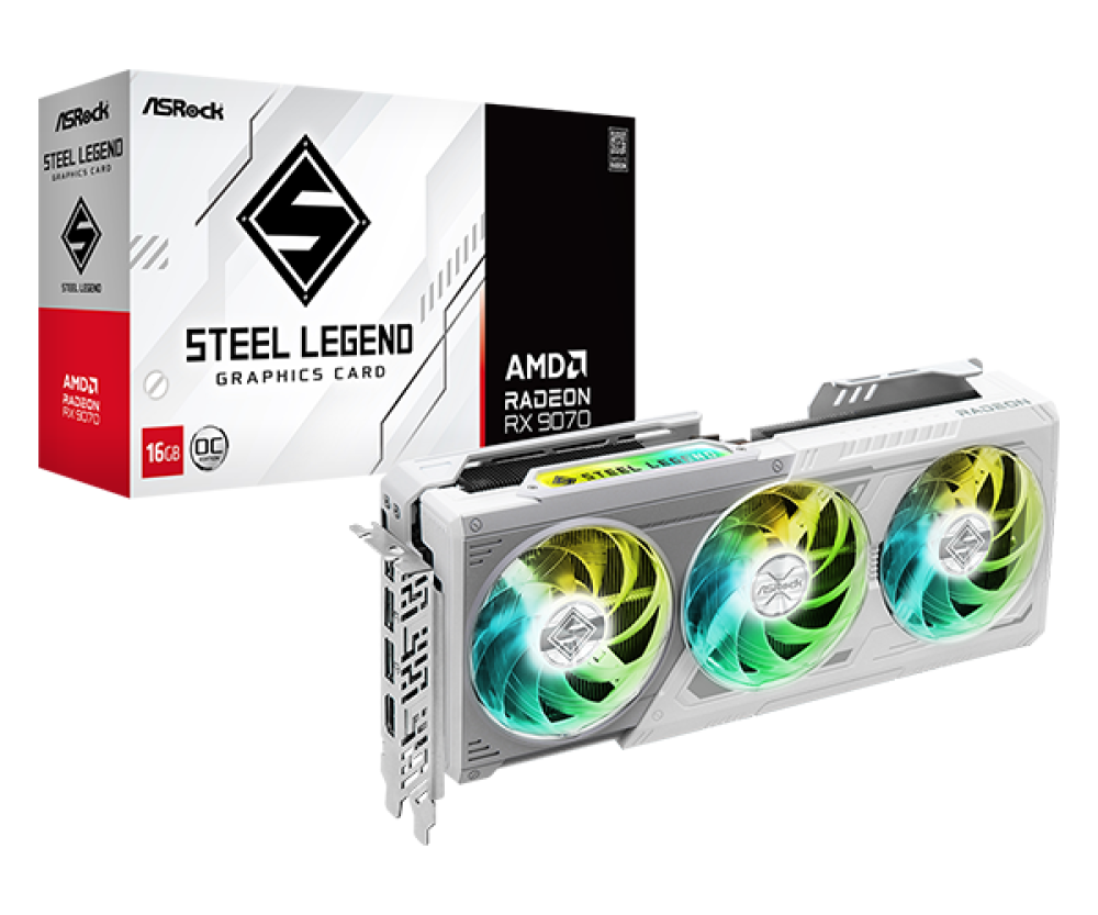 ASRock Radeon RX 9070 Steel Legend 16 GB OC