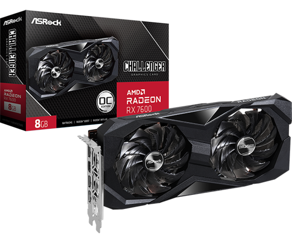 ASRock Challenger Radeon RX 7600 OC 8 GB