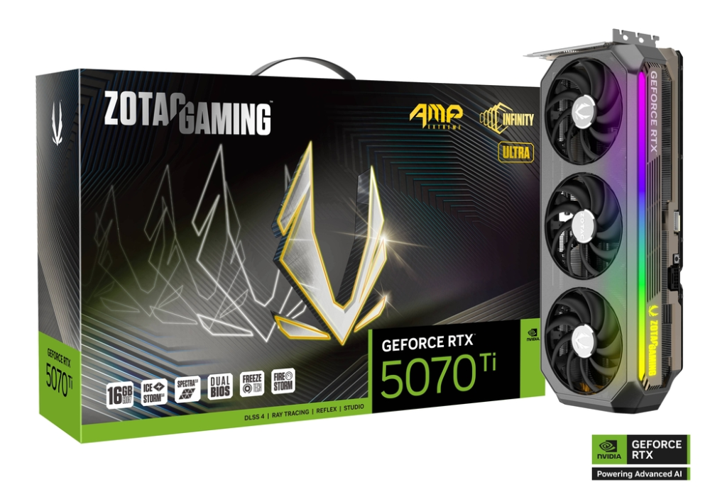 ZOTAC GAMING RTX 5070 Ti AMP Extreme INFINITY ULTRA 16 GB