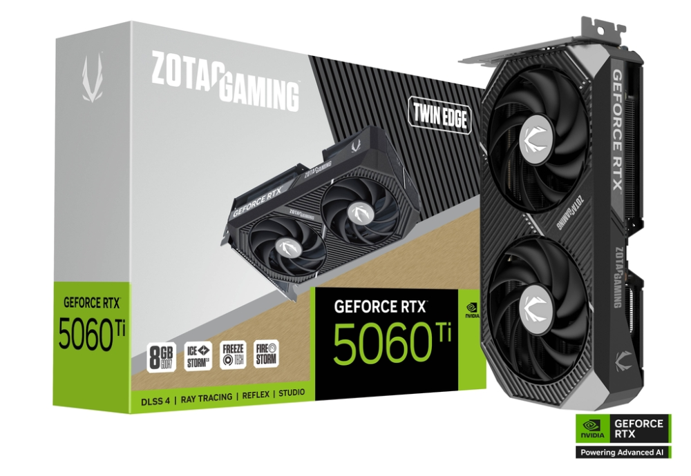 ZOTAC GAMING RTX 5060 Ti 8GB Twin Edge