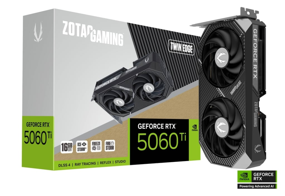 ZOTAC GAMING RTX 5060 Ti 16GB Twin Edge