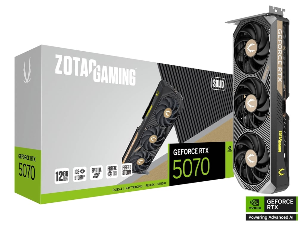 ZOTAC GAMING GeForce RTX 5070 SOLID 12 GB