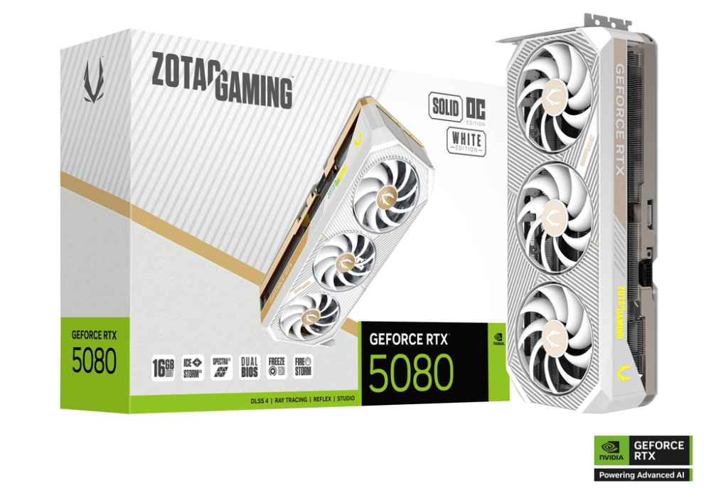ZOTAC GAMING RTX 5080 SOLID OC White 16 GB