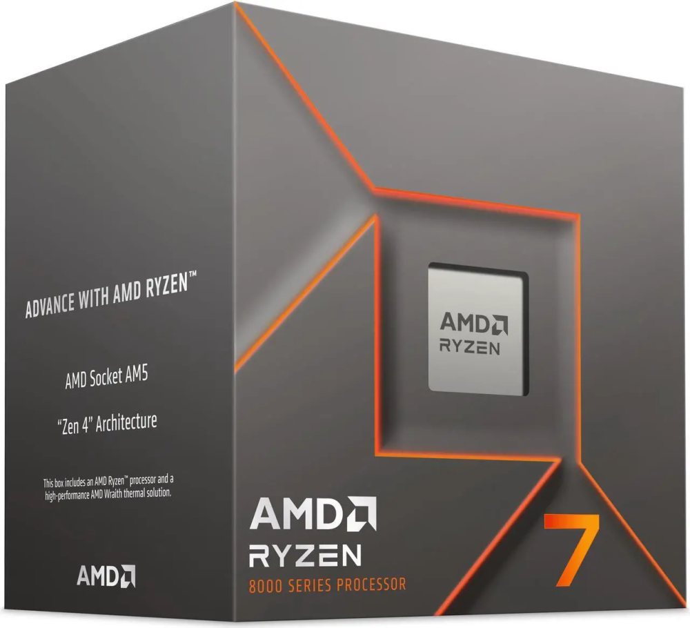 AMD Ryzen 7 8700F (4.1 Ghz) - Ryzen 7 8000 Series 8-Core/ 16-Threads, Socket AM5, 65W Processor - 100-100001590BOX - Featured Image