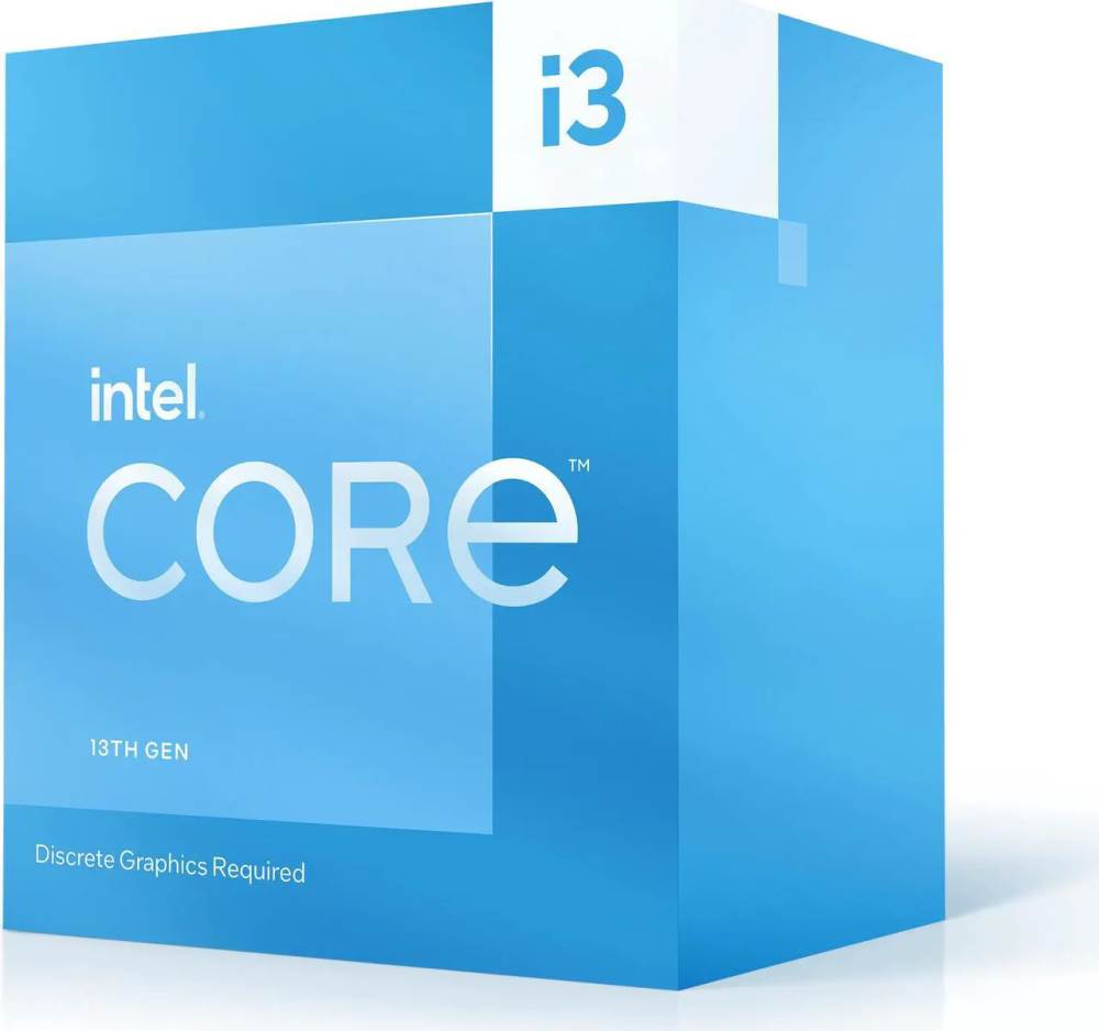 Intel Core i3-13100F Desktop Processor 4 cores (4 P-cores + 0 E-cores) 12MB Cache, up to 4.5 GHz - Box - Featured Image