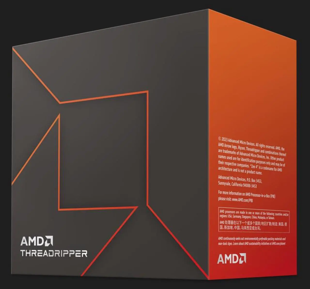 AMD Ryzen Threadripper 7980X 350W SP6 - Zen 4 64-Core/128-Threads (100-100001350WOF)