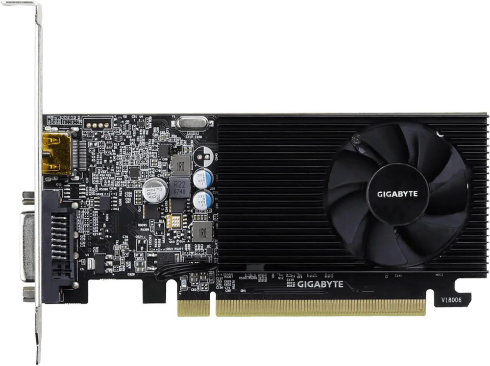 GIGABYTE GeForce GT 1030 Low Profile D4 2G DirectX 12 GV-N1030D4-2GL Graphics Card - Featured Image