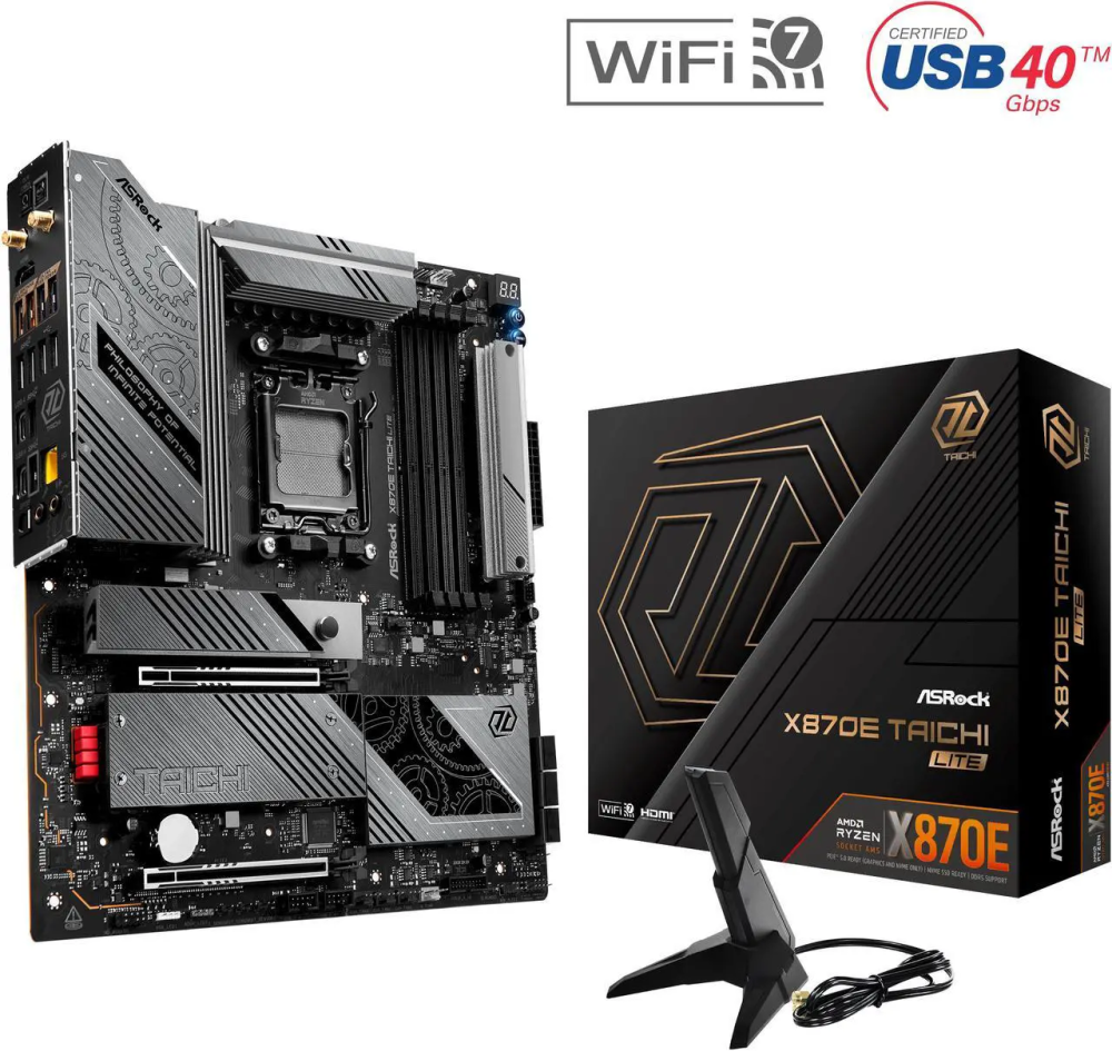 ASRock X870E Taichi Lite AM5 AMD X870E Extended ATX Motherboard