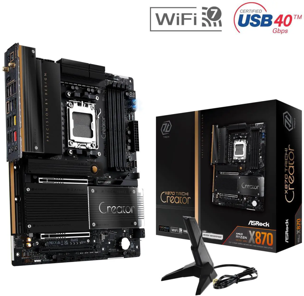 ASRock X870 TAICHI CREATOR AM5 AMD X870 ATX Motherboard
