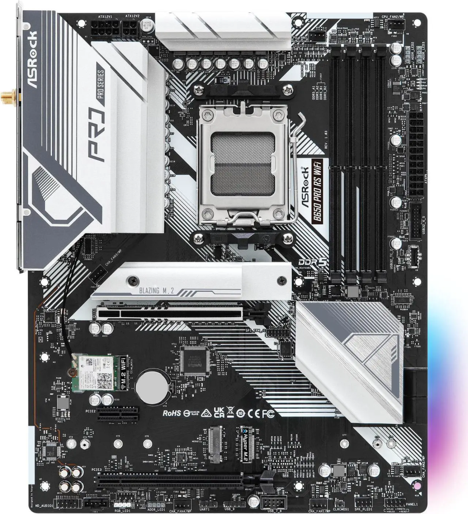 ASRock B650 Pro RS WiFi AM5 AMD B650 ATX Motherboard
